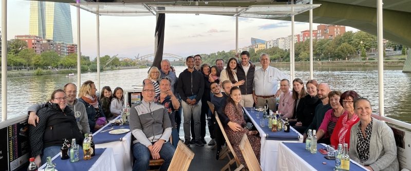 The R.A.M. GmbH team at the celebration of the company's 33rd anniversary