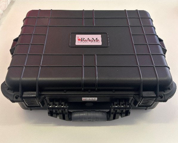 Kalibrierset des PQMex® im IP67-Koffer mit R.A.M.-Logo